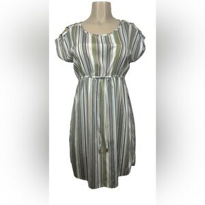 HINT OF BLUSH Women’s Shirt DRESS Size SMALL Elastic Drawstring Waist 
A-435